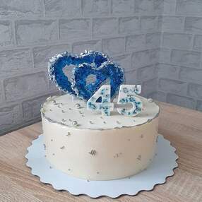 Торт на 45 лет свадьбы №115701