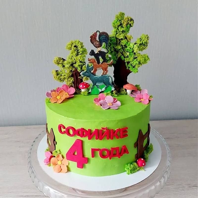 Торт Бременские музыканты на 4 года Сонечке №291740