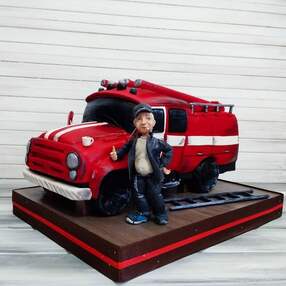 Торт пожарная машина №165602