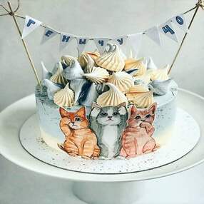 Торт с кошками №127015