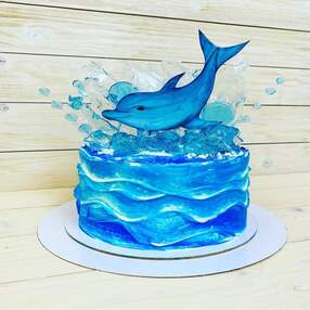 Торт с дельфинами №126222