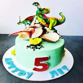 Торт с динозаврами №126305