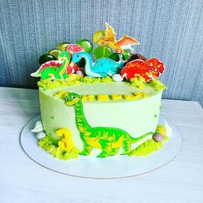 Торт с динозаврами №126328