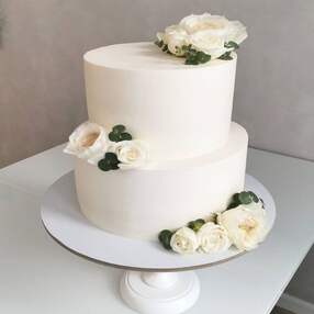 Белый свадебный торт №116504