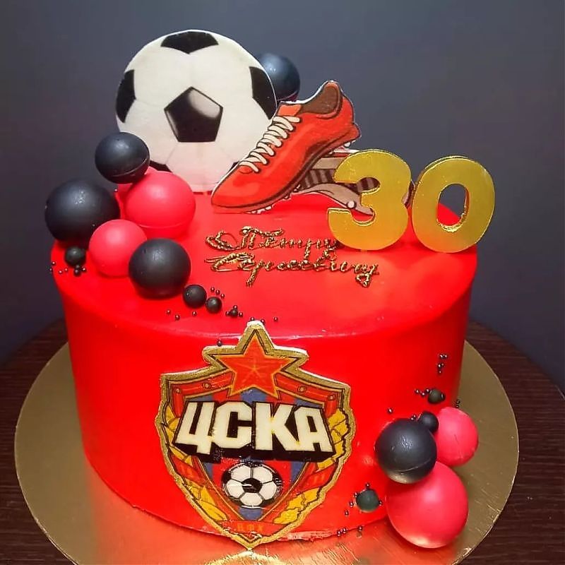 Торт с ЦСКА на 30 лет №163035