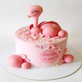 Торт с фламинго №129109