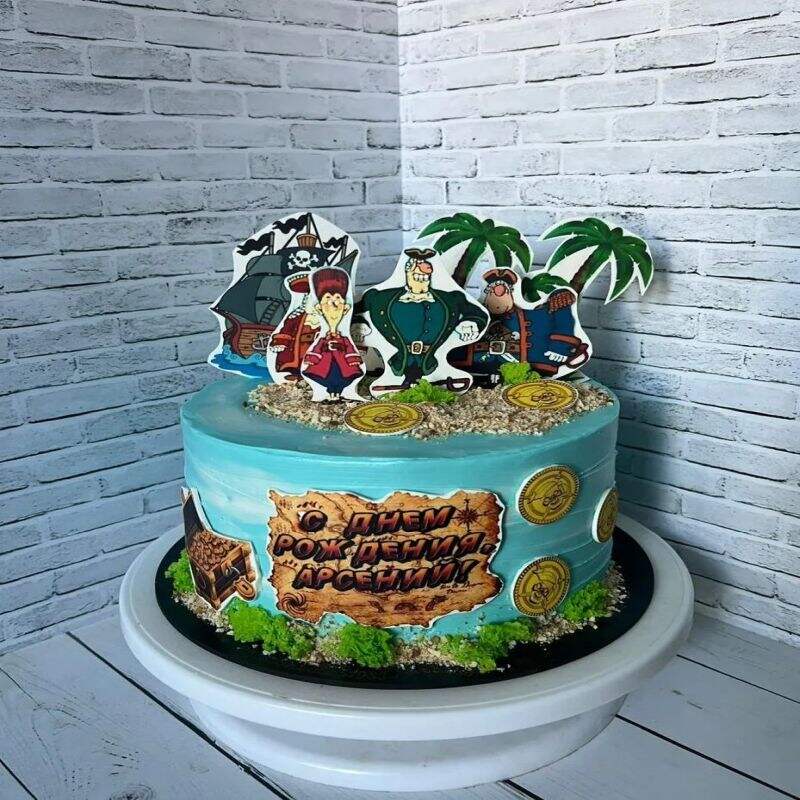 Торт Остров сокровищ на день рождения №194303