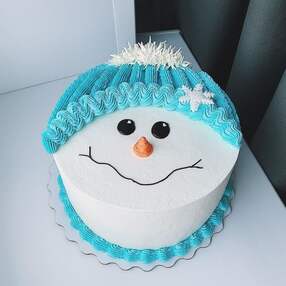 Торт со снеговиками №106213