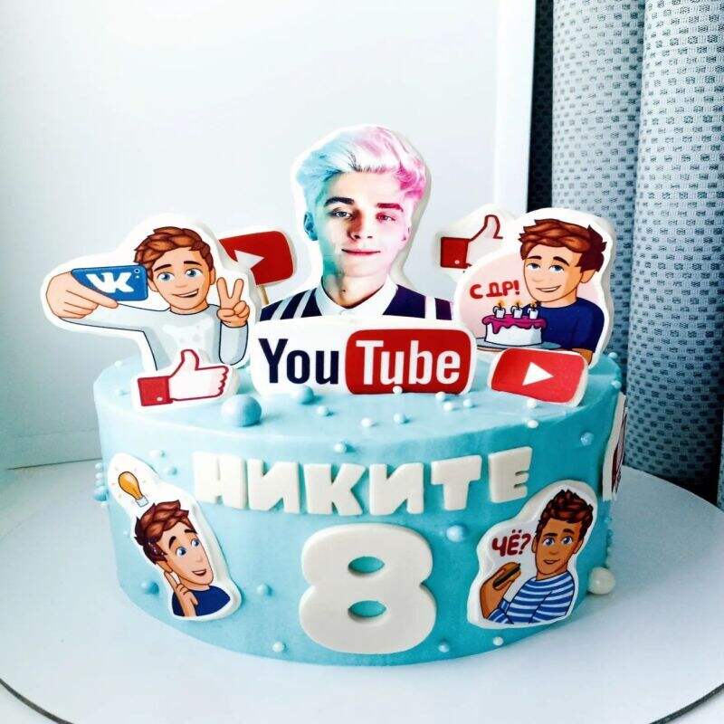 Торт на 8 лет мальчику Никите №200973