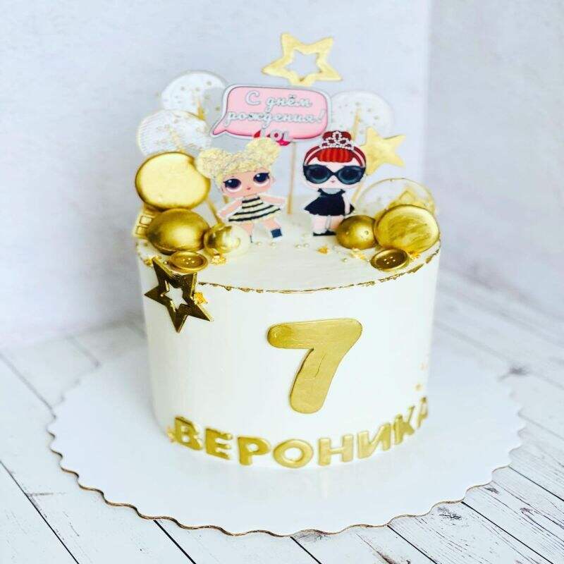 Торт на 7 лет девочке Веронике №200634