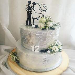 Торт на 12 лет свадьбы №113711