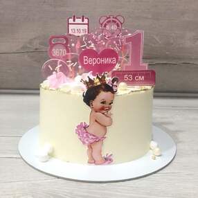 Торт на 1 годик девочке №124110
