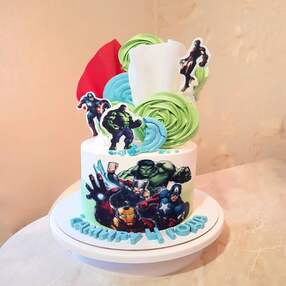 Торт с супергероями №130608