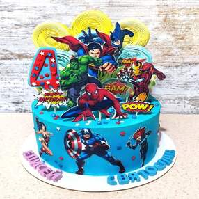 Торт с супергероями №130617