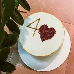 Торт на 4 года свадьбы №112919