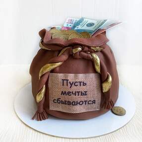 Торт мешок с деньгами №150302