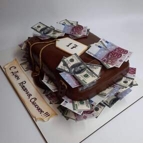 Торт чемодан с деньгами №150501