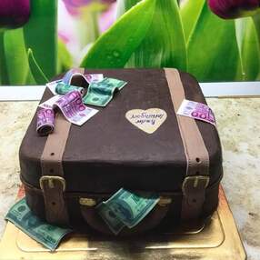 Торт чемодан с деньгами №150514