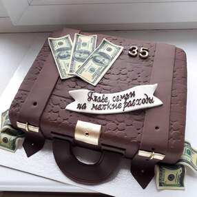 Торт чемодан с деньгами №150516