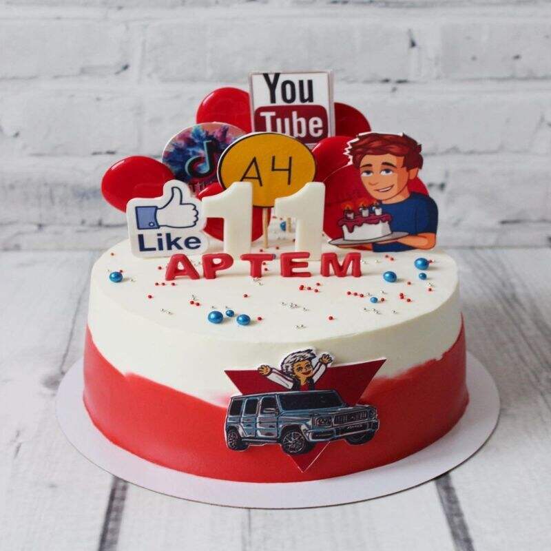 Торт на 11 лет мальчику №201509