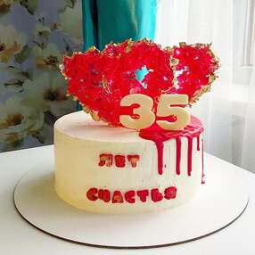 Торт на 40 лет свадьбы №115605