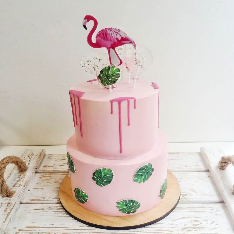 Свадебный торт розовый №112531